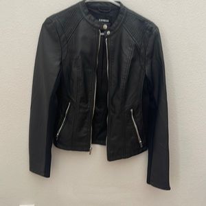Express women leather jacket